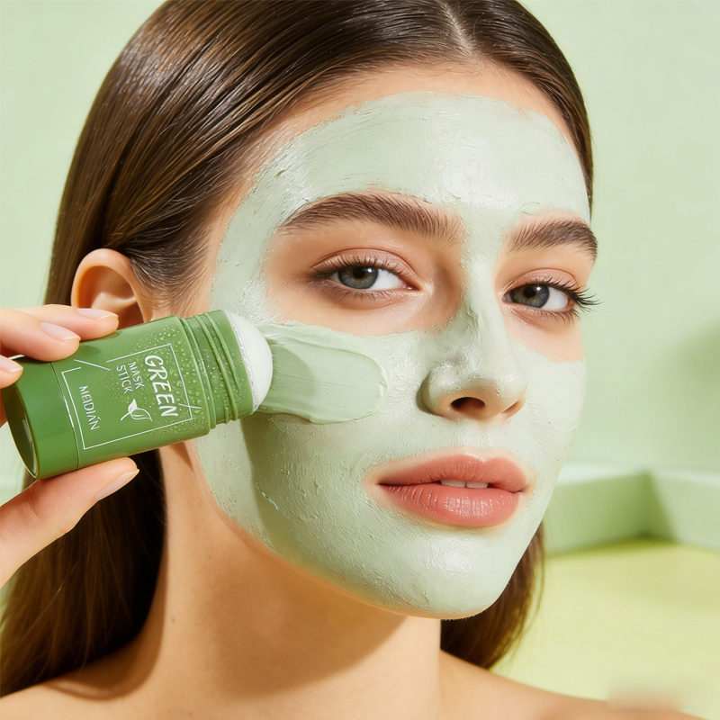 Bentonite Clay Mask - Fester Schlammfilm-Stick, Tiefenreinigung, Langanhaltende Feuchtigkeitspflege, Hautpflege,