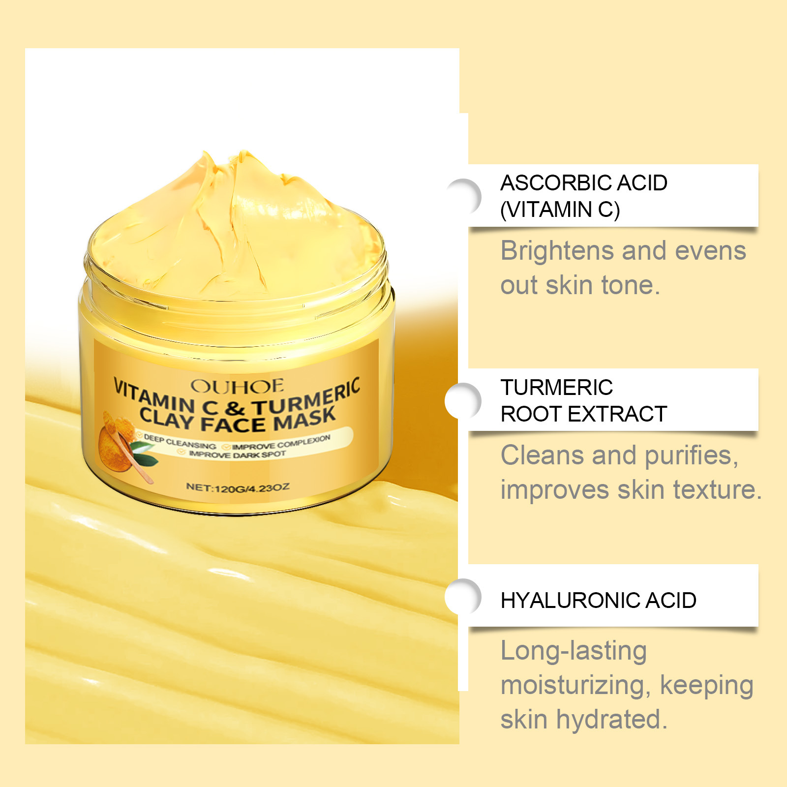Kurkuma Vitamin C Gesichtsmask – Bentonite Clay Mask Bewertung und Preis