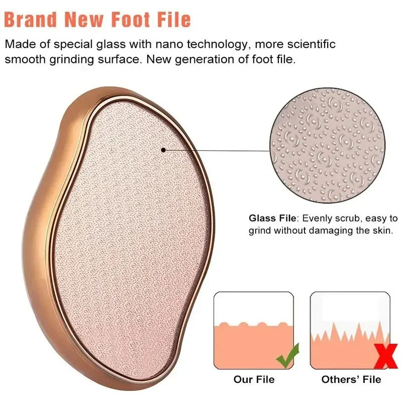 2-in-1 Nano-Glas-Fußfeile mit  – Skincare Routine Bewertung und Preis